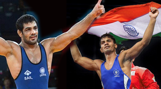 sushil kumar and rahul win gold